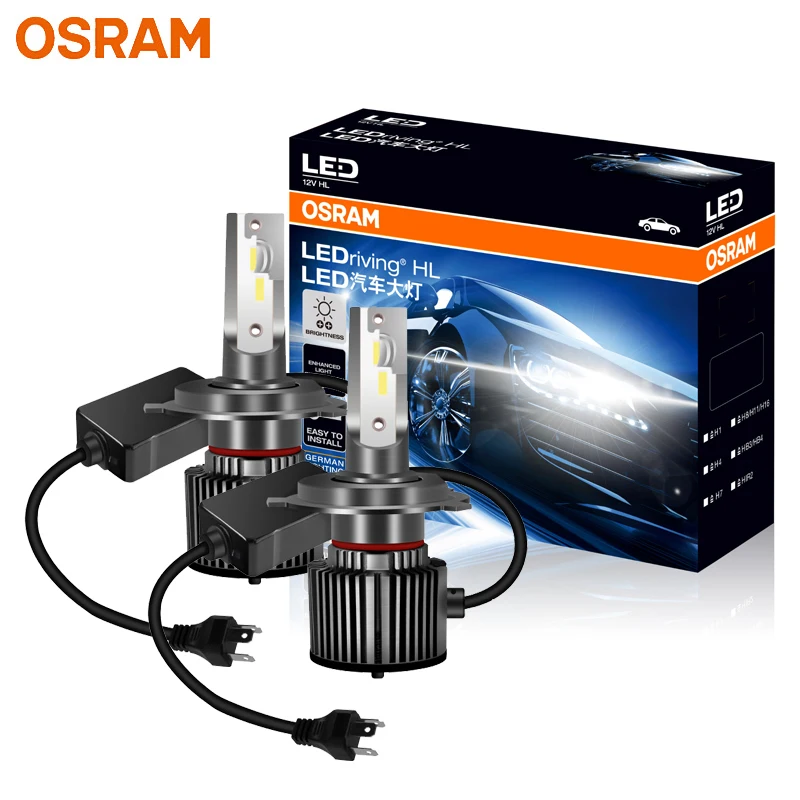 Osram Nuovo Led H4 9003 Hb2 Ledriving Ylz Faro Per Auto P43T 6000K Bianco Brillante Led Lampade Auto Originali Abbaglianti Anabbaglianti D6204Cw, 2X