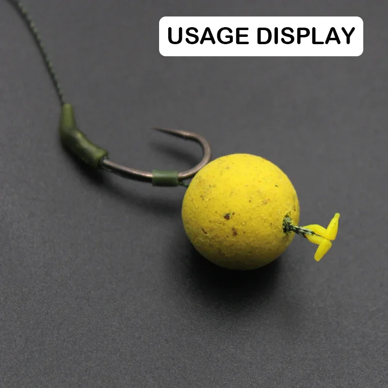 5 stoppers cheveu pour bouillettes carp fishing - Arrêts pop-up pour montages hair rigs