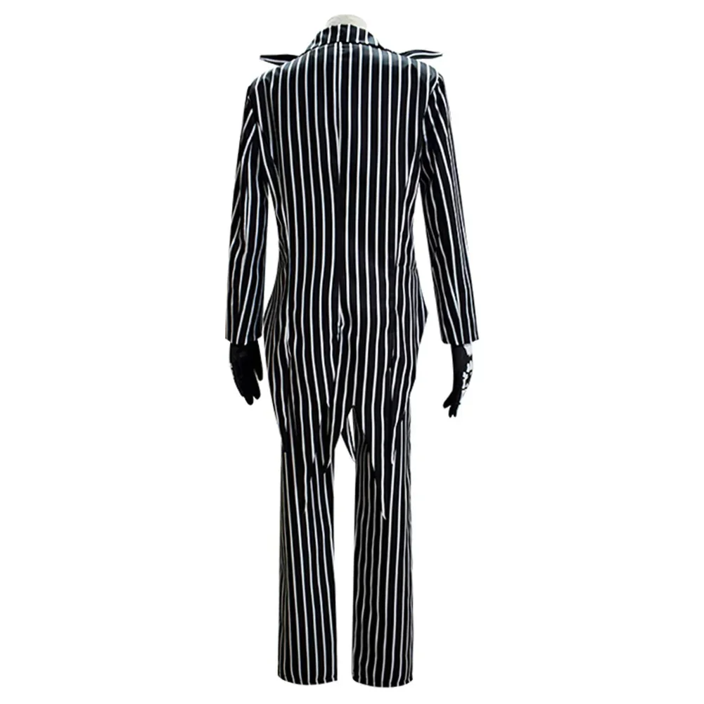 Cosplay Costumes Jack Cosplay Skellington Costume for Adult Men Fantasia Jacket Pants Outfit Man Halloween Carnival Party Disguise Suit cosplay costumes