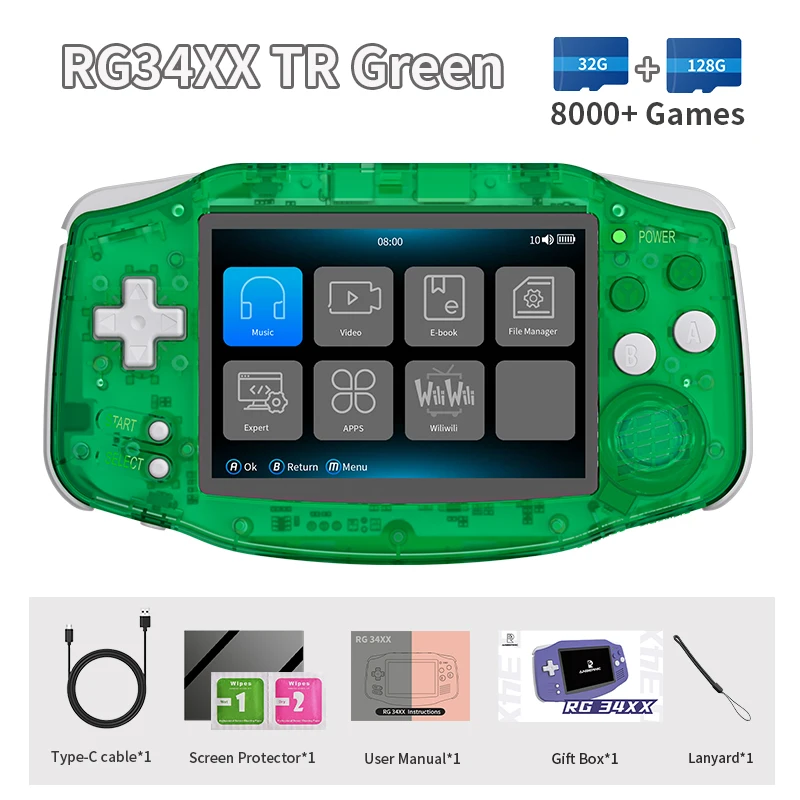 Green 128G 8K Games