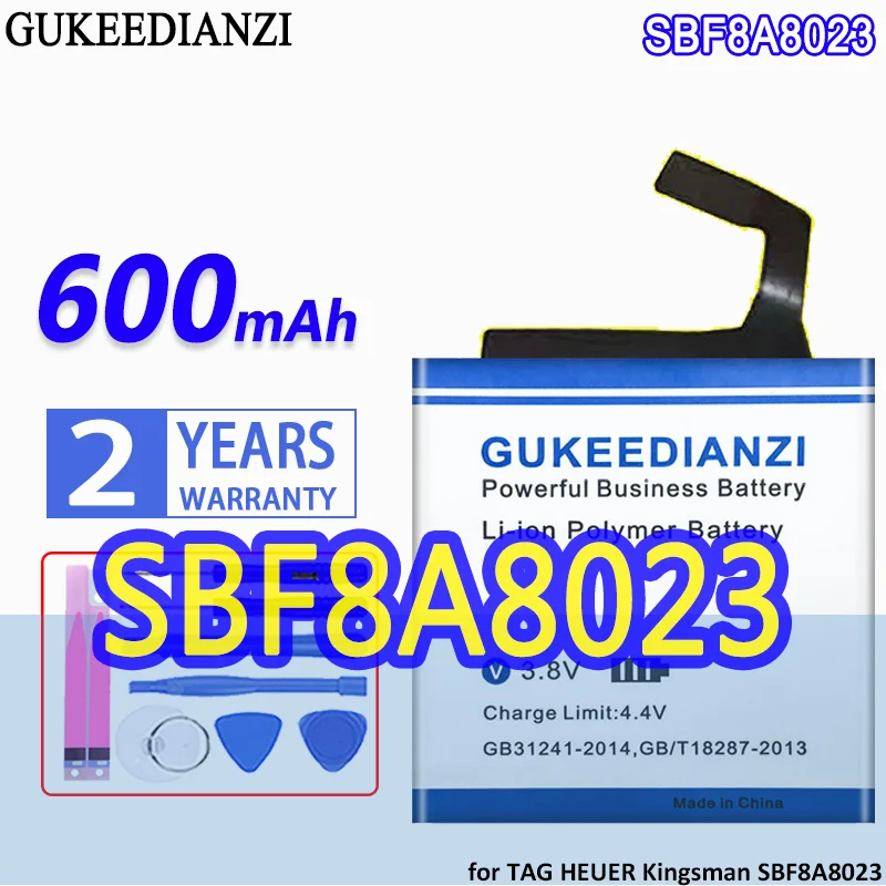 Batteria Gukeedianzi Ad Alta Capacità 600Mah Per Tag Heuer Connected Kingsman Muslimatwatch