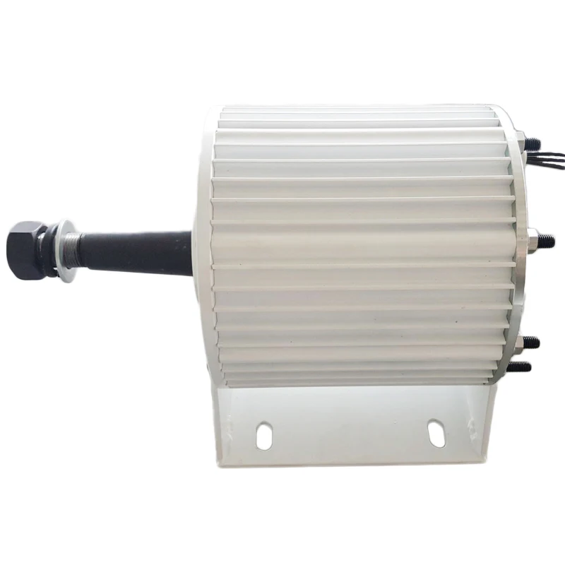 Low RPM Generators 10KW 48V 96V 220V AC 3 Phase Gearless Generator 10000W High Efficiency Permanent Magnet Alternator With Base permanent magnet generator