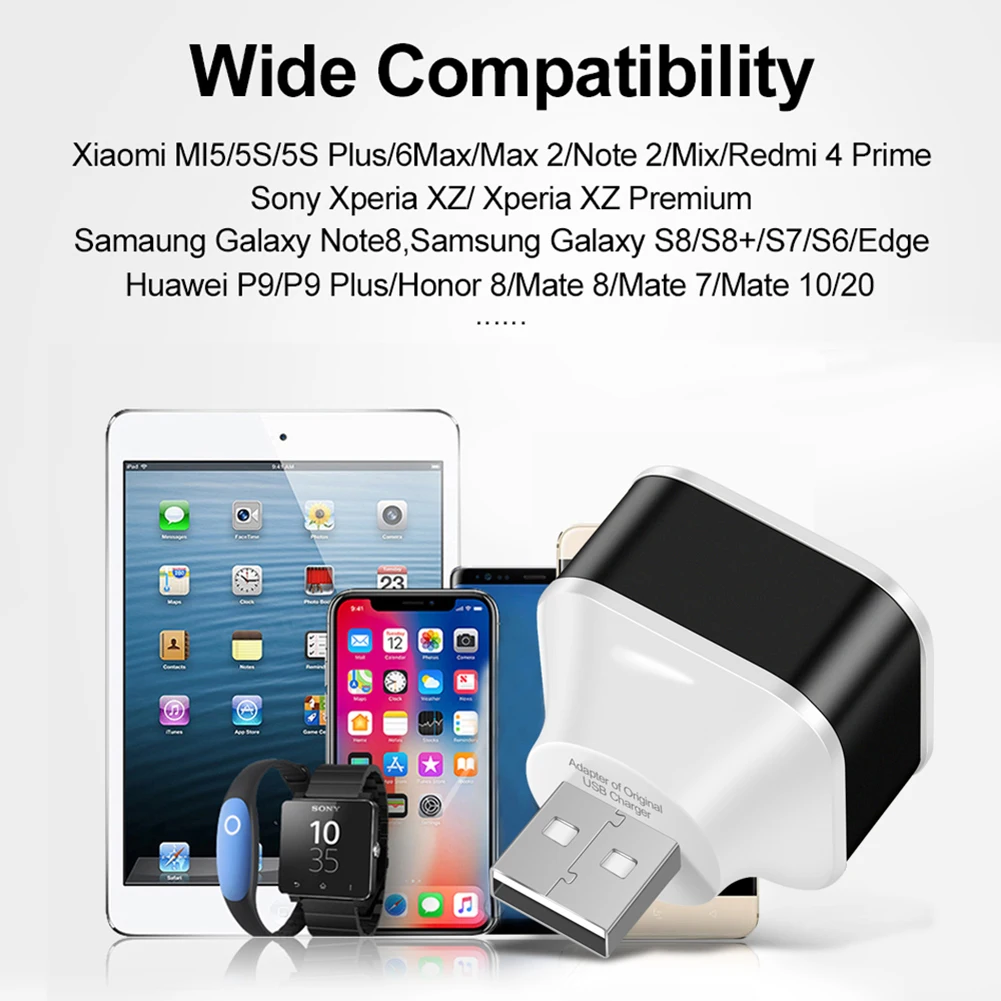 

3 Port USB Slots Hub Adaptor USB 3in1 2.0 Multiple Space Saving Charger Ports Expand Multi-Port Fast Charging