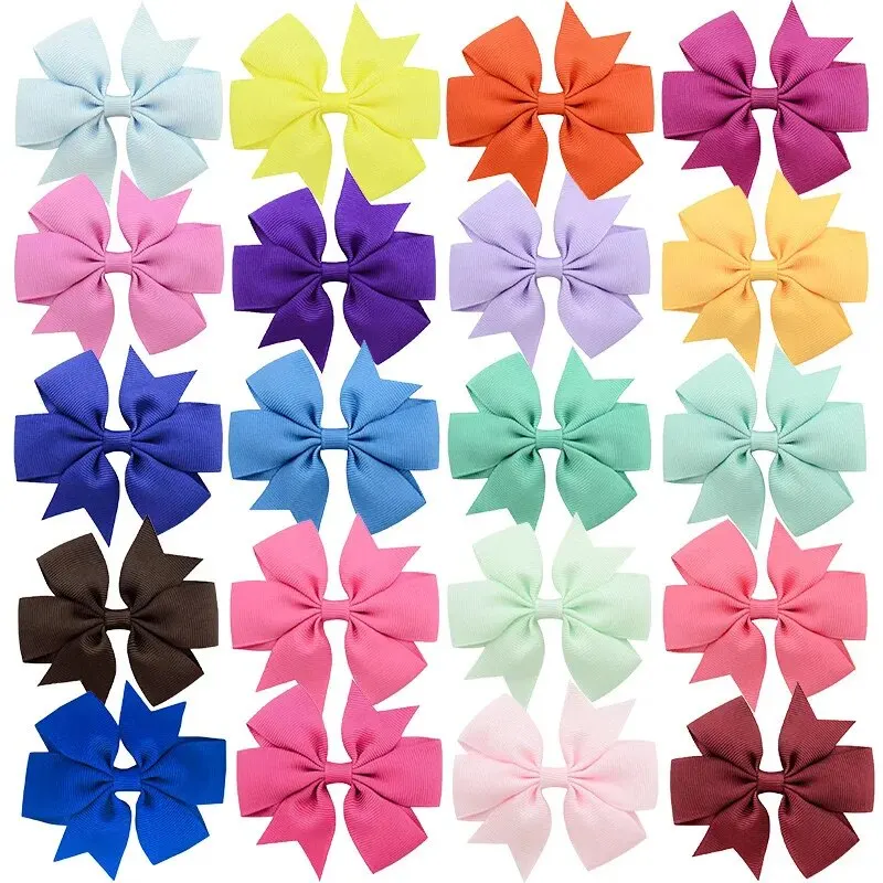 Hair Bows Hair Clips For Girls 40 Pack Polyester Butterfly