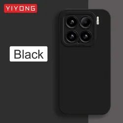 Silky Liquid Silicone Soft Phone Case - YIYONG for Xiaomi 15 (Black)