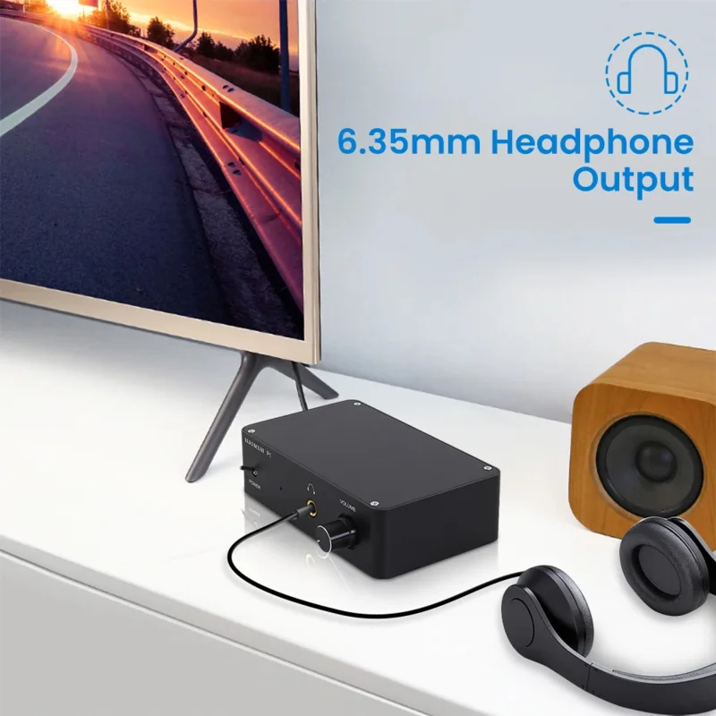 PJ. miaolai P1 mini home desktop headphone amplifier HiFi tpa6120 audio headphone amp NE5532