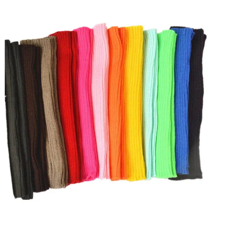 Candy Color Sweet Girl Leg Warmers NEW Korean Knitted Foot Cover Women Solid Color Autumn Winter Stylish Elastic Long Tube Sock
