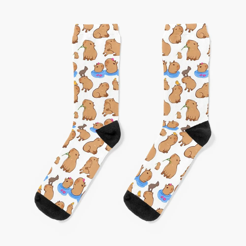 

Capybara Pattern Socks luxe moving stockings Socks Ladies Men's