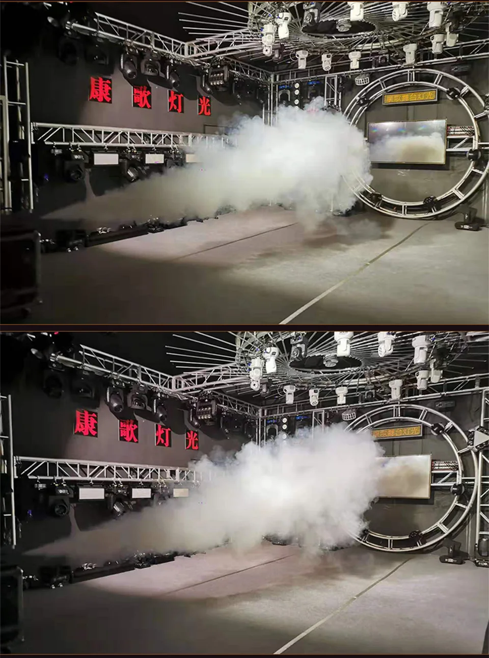 LED 1500W Fog Machine DJ Stage 1500W Smoke Machine RGB Wire And Remote Control K