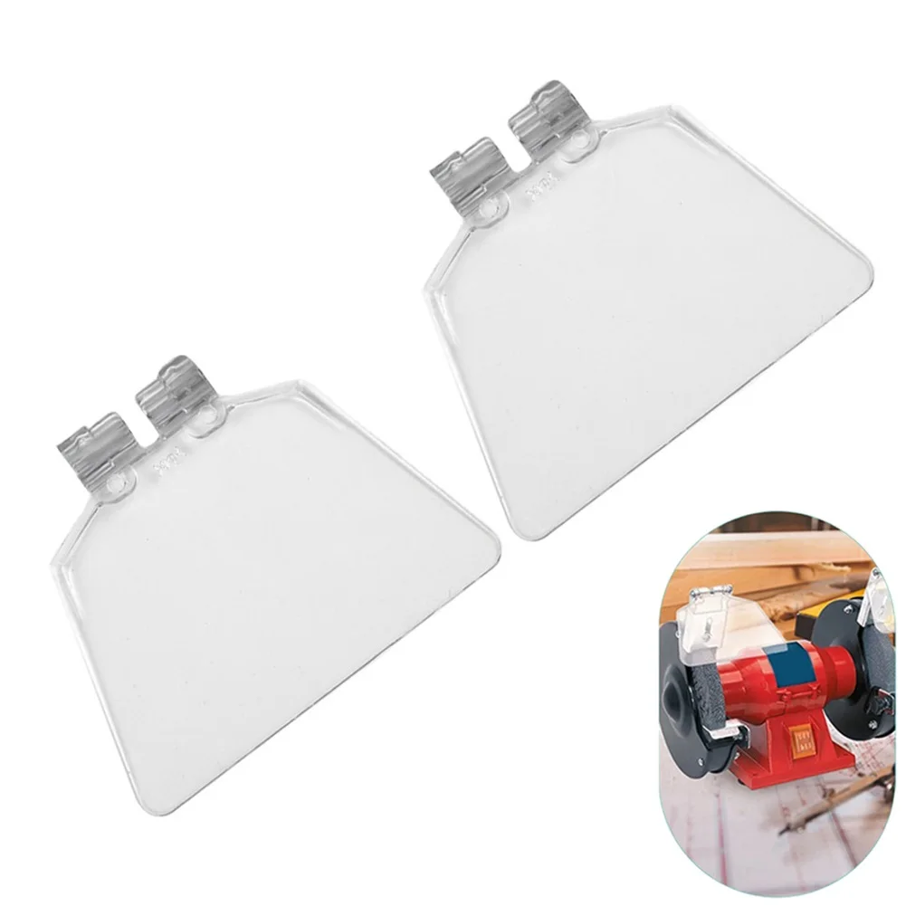 

2pcs Angle Grinder Shield Bench Grinder Guard Eye Protector Safety Shields With Bracket For Bench Type 125 Grinders Power Tool