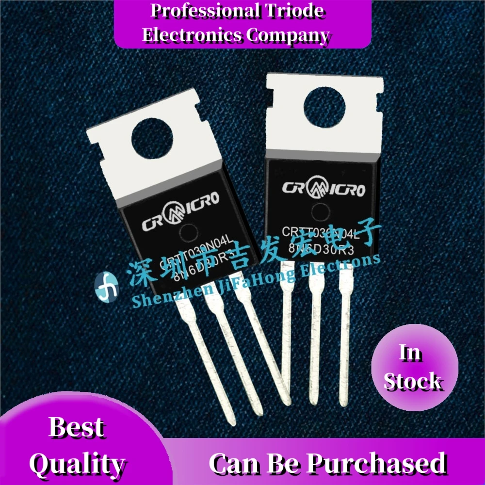 10PCS CRTT029N06N TO-220 Transistors - Original Genuine Power MOSFETs
