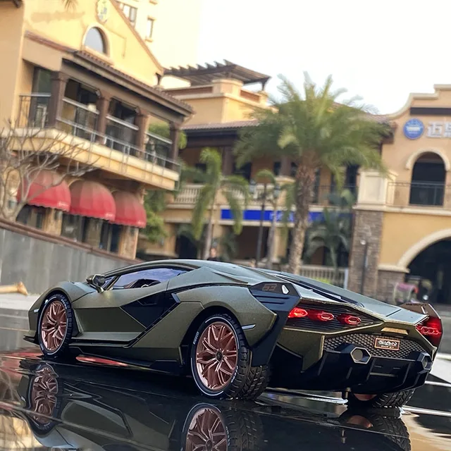 Large Size 1:18 SINA Sports Car Alloy Car Model Diecasts & Toy Vehicles Simulation Metal Car Model Sound and Light Kids Toy Gift 6