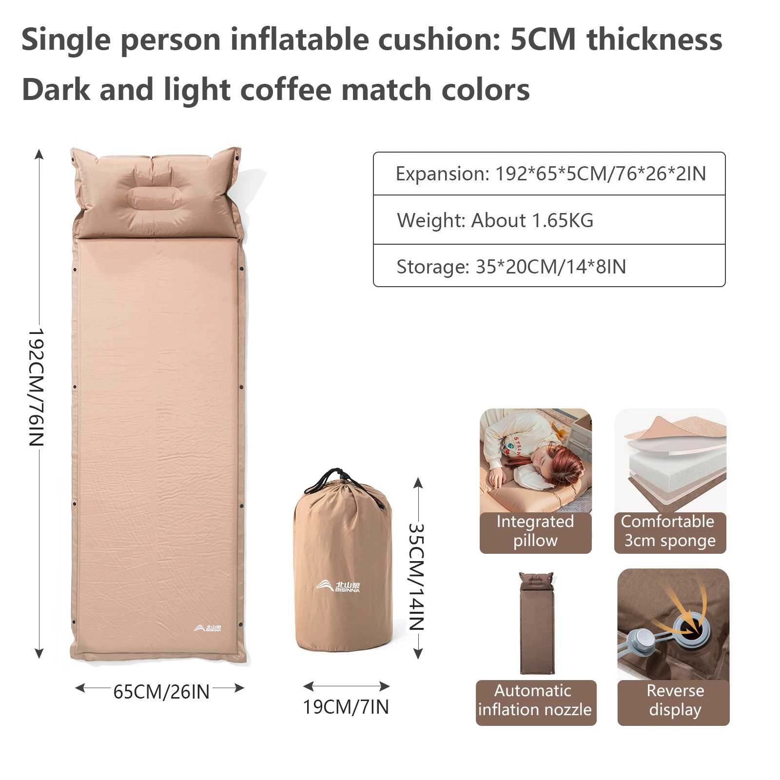 5cm 1 person