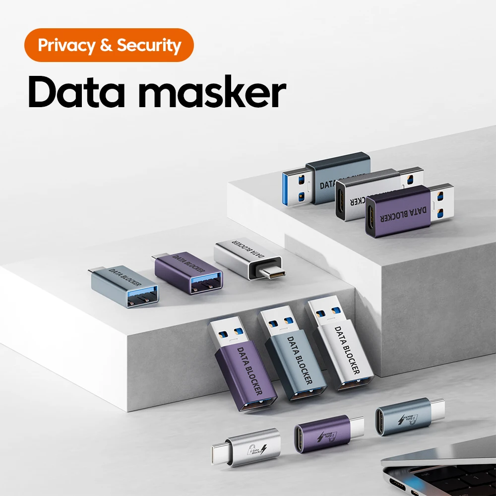 High-Speed USB/Type-C Data Blocking Charging Adapter for Enhanced Device Security