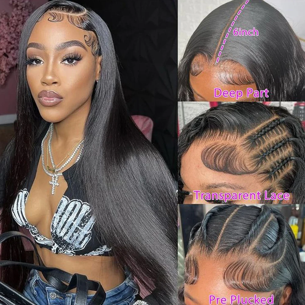 Lace Frontal Wig 13x6 5x5 Lace Closure Wig 32 30 Inch Front Human Hair Wigs 100 Human Hair Moxika