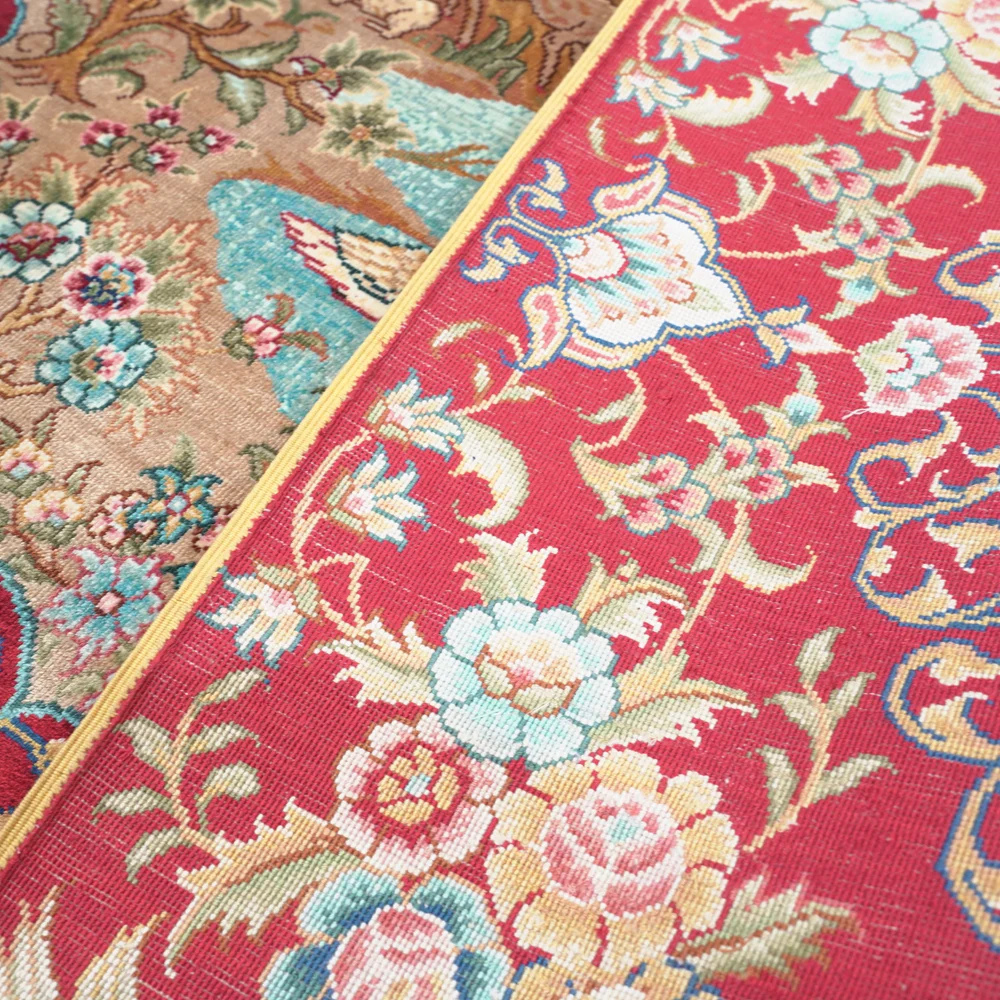 2×3 ft Mulberry Silk Handwoven Tapestry Rug 6