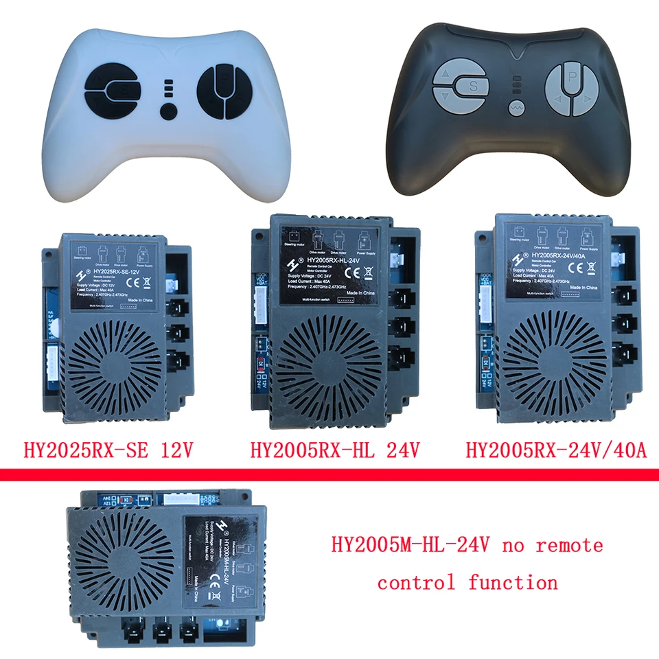 Kit Telecomando 2.4GHz Per Auto Elettrica Bambino - Ricevitore 12V E Controller Parti Di Ricambio, Compatibile Con Vari Pin (2/3/5/7 Pin, 40A) - 4