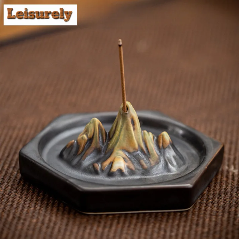 Ink-dyed Mountain Incense Holder Incense Smoke Waterfall Incense Burners Consecrate Censer Tea Items Accessories Ornaments Craft