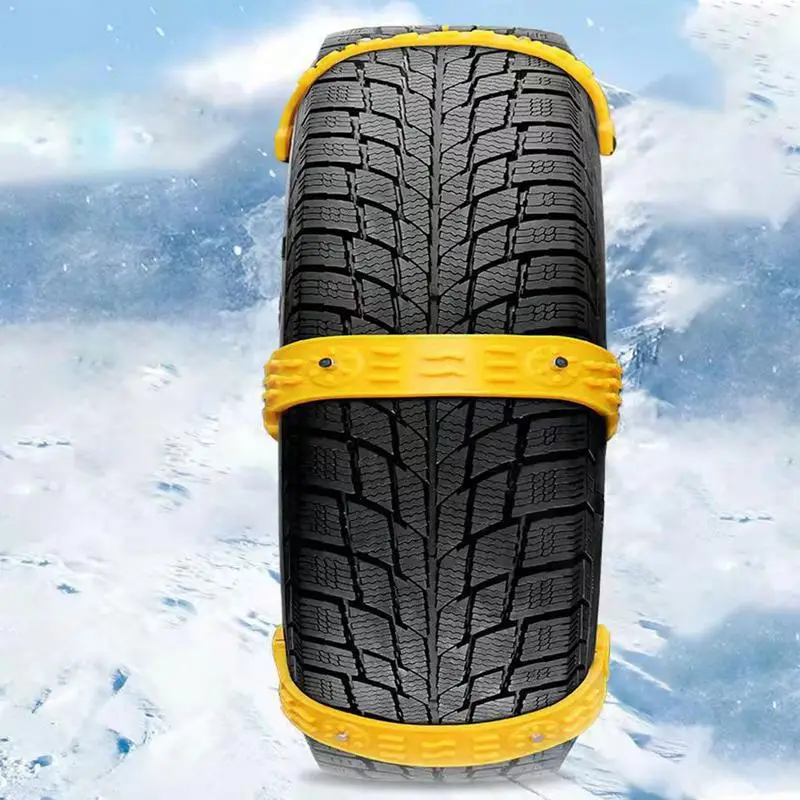 Snow Chains For Car Tires Heavy Duty Traction Tire Chains Anti Snow 10 Pieces Traction Mud Auto Tire