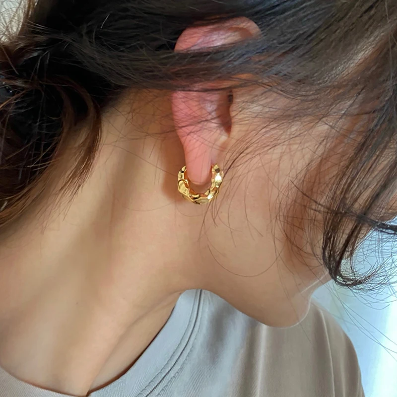 Hoop Irregular Earrings - Image 4