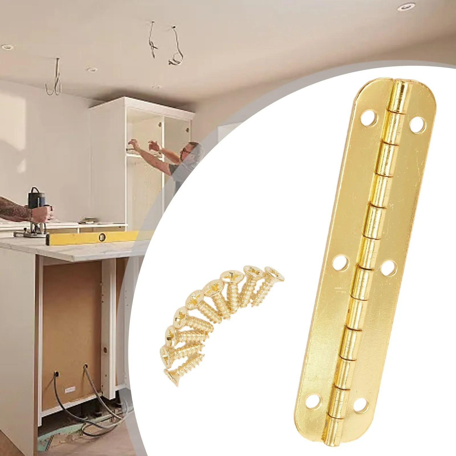 Door Long Oval Hinge Flat Cabinet Iron Hinge Plate 65mm Narrow Side Antique Pads Furniture Repairing Home Hardware