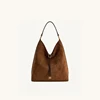 JW PEI Aria Shoulder Bag | Large Capacity Faux Suede Underarm Bag | Casual Luxe Tote for Work & Commute 2