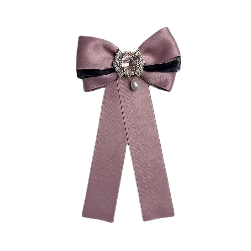 3 Spille Da Donna Con Fiocco E Perle - Stile Retrò, Per Matrimoni, Feste E Natale - Colore Nero, Elegante E Versatile - Foto 5