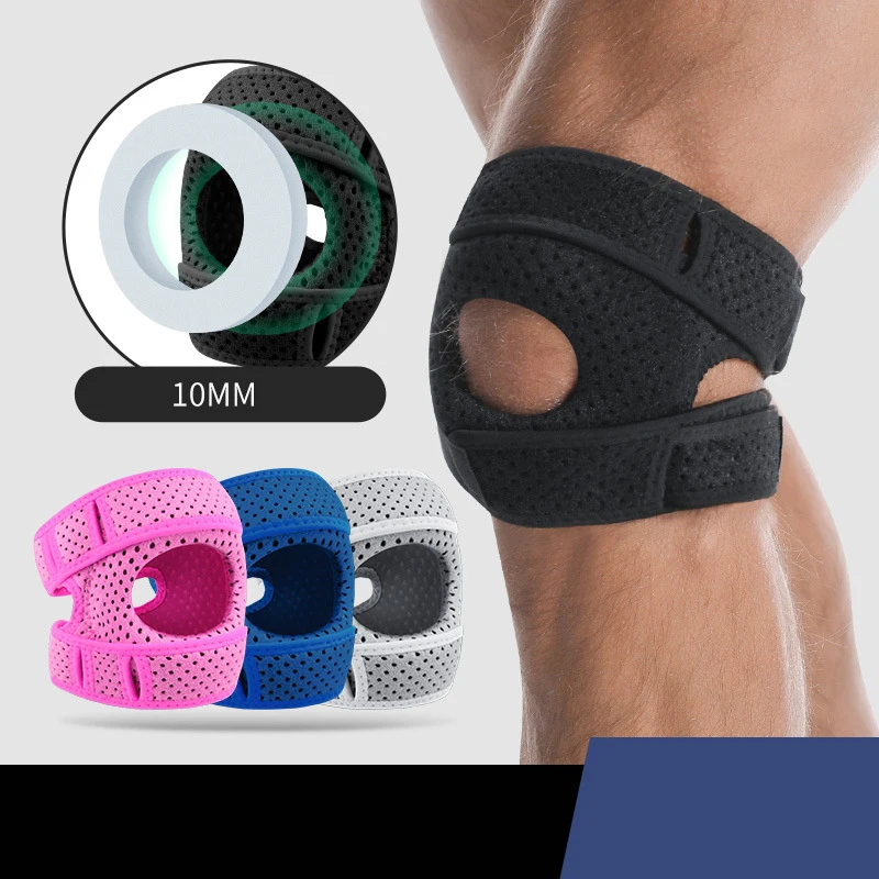 Adjustable Sports Knee Pads Brace Sports Running Tennis Compression Patella Strap Meniscus Knee Protection Gym Safety