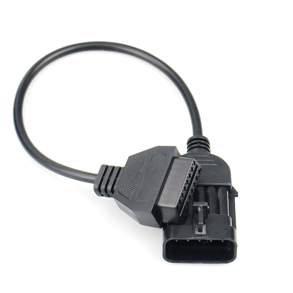 

10pcs/Lot 10Pin Extension Cable to OBD2 16Pin Female Diagnostic Connector 10 Pin Works OP COM for Opel