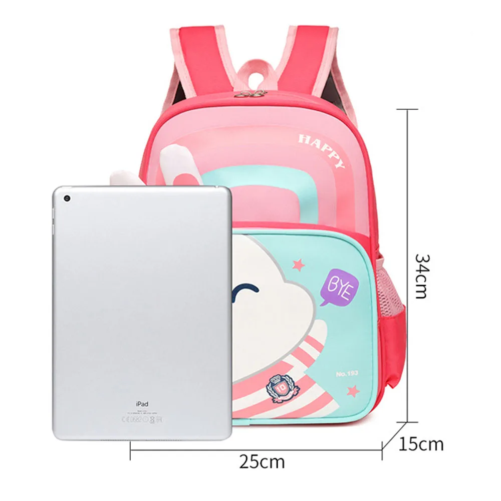 Schoolbag for Girls 7 to 8 Years Waterproof Large Capacity Layered Storage Animal Print Backpack for Boys Travel Free Shipping