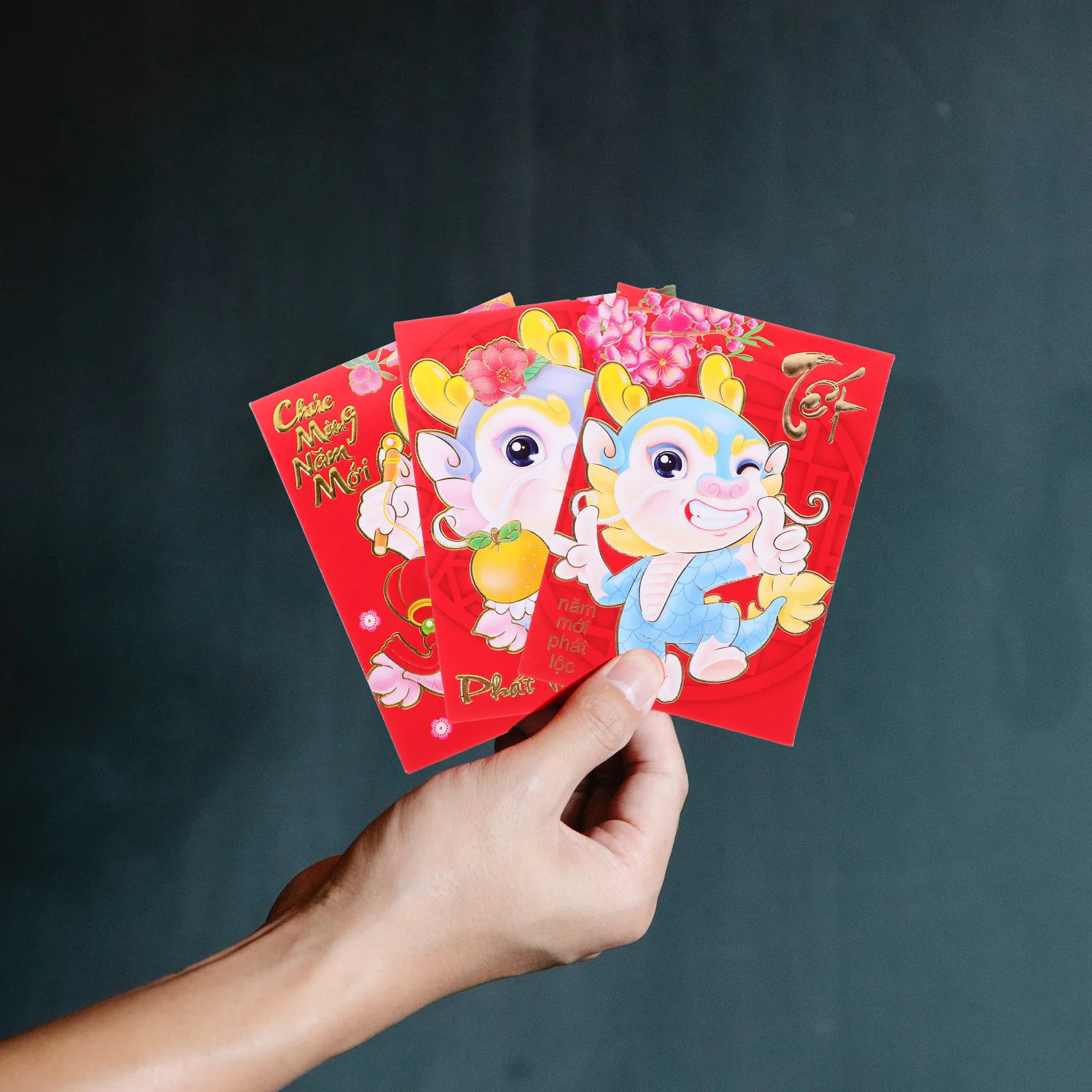 

Vietnamese New Year Red Envelopes Year The Dragon Hong Bao Red Envelopes 2024 Lucky Money Envelopes Red Packet Spring Festival