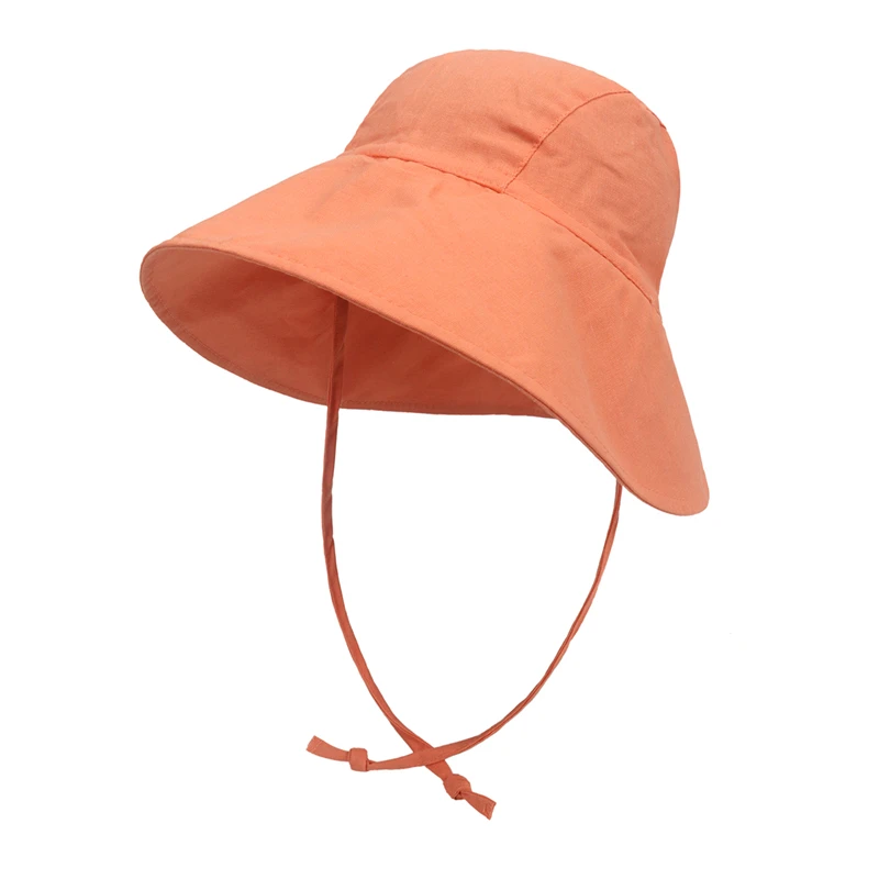 Kids Cotton Bucket Hat - UV Protection Summer Beach Cap