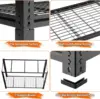Garage Shelving, 3300 LBS Capacity Storage Shelves Heavy Duty 5 Tier Adjustable Metal Organizer Wire Rack 60"L x 24"W x 78"H 5