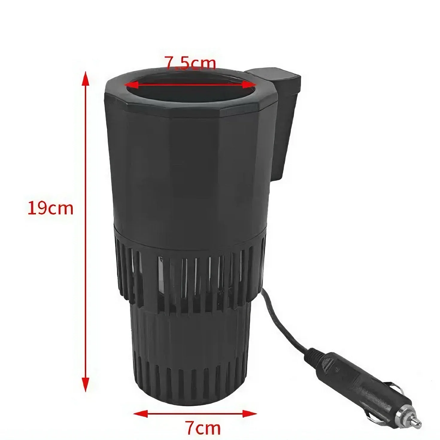 12V/24V 차량용 2 in 1 온냉 컵홀더, 빠른 냉각 및 가열 음료 머그컵 워머, 휴대용 차량 미니 냉장고, 음료 쿨러