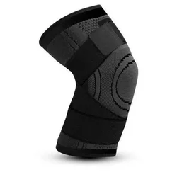 Unisex Sports Compression Knee Support Sleeve for Joint Pain Relief & Fitness (Black)