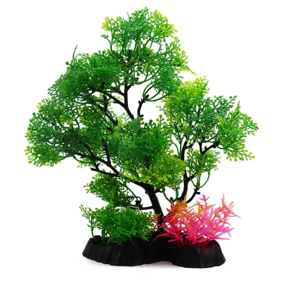 Fish Tank Ornaments Fake Aquatics Plants High Imitation Decorative Fadeless Artificial Water Weeds for Fish Tank Decor