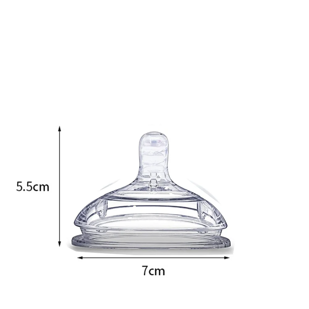 Bottle Accessories, 2PCS Wide Neck Liquid Silicone Nipple