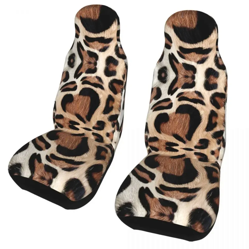 

Leopard Fur Heart Universal Cover Four Seasons Car Mat Fabric Protector