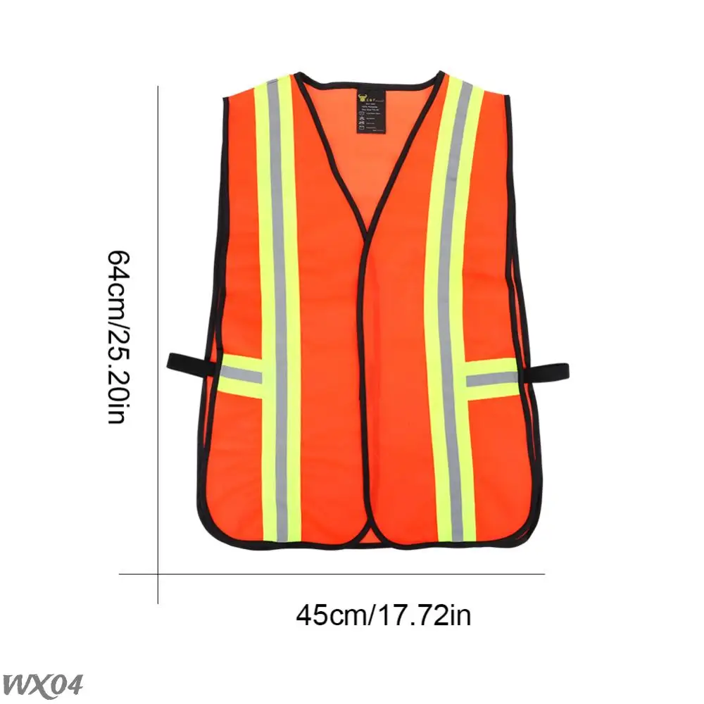 Industrial Safety Vest with Reflective Strips Outdoor Work Vest High Visibility Safety for Engineer Construction