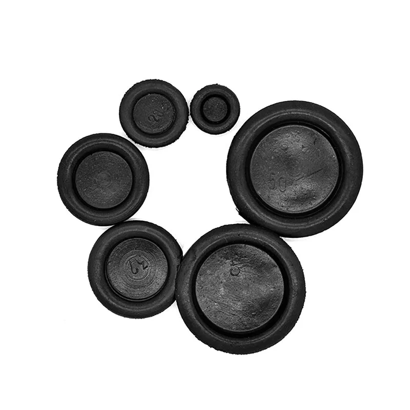 Blanking Grommets Rubber Closed Blind Plug Bungs Dust-proof Coil Ring Single-sided Circular Electric Box