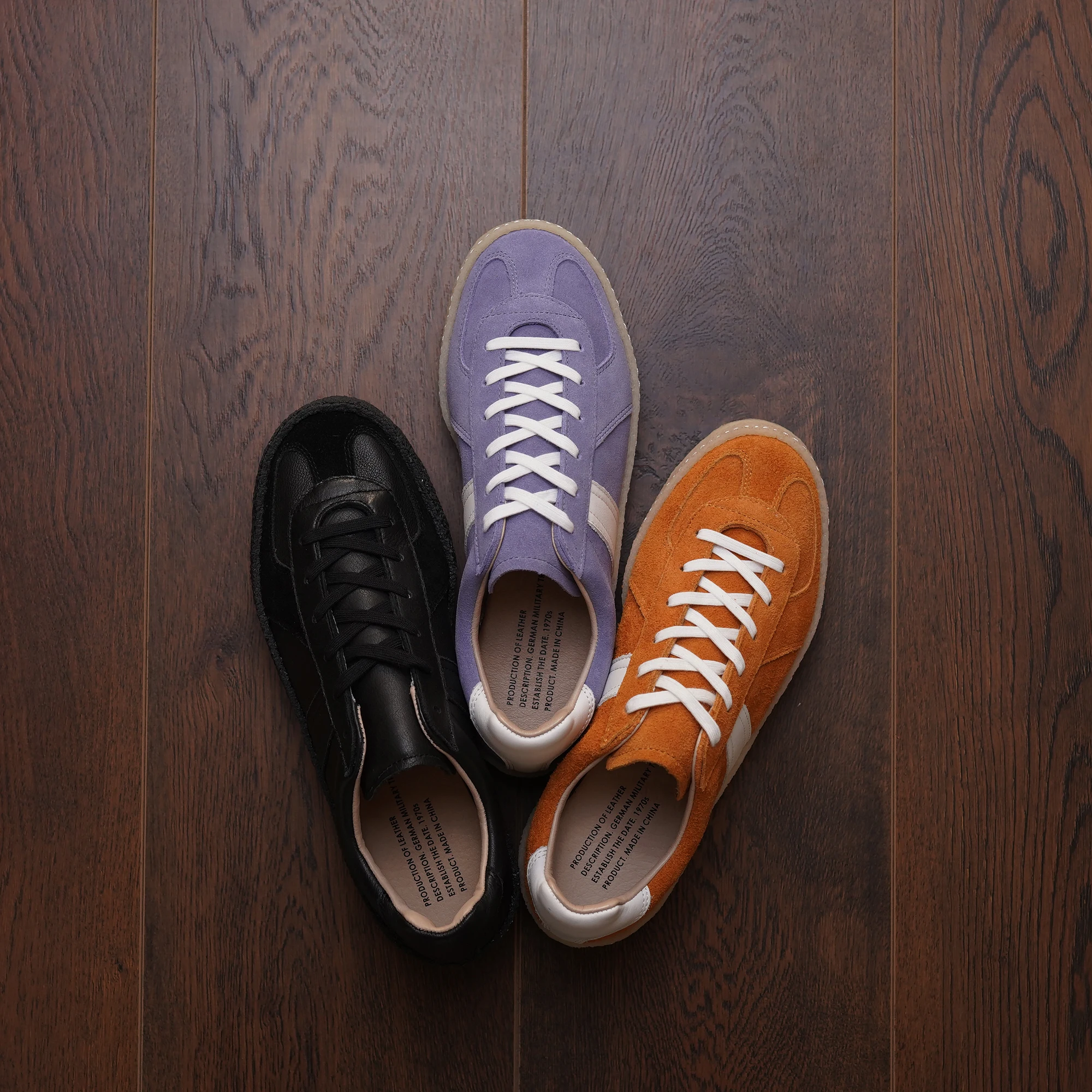 【MODERNIF】German army sneakers NEW GENUINE German Army Bundeswehr Vintage Leather Trainers