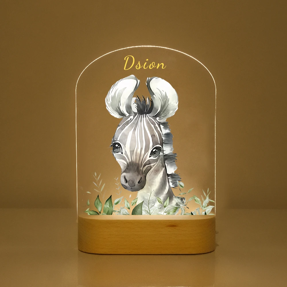 Elephant Animal Night Light Custom Child Nightlight Bedroom Bedside lamp LED Lamp Mood Lighting Home Decor Kids Birthday Gift