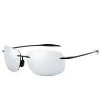 New Men's Rimless Sunglasses Sport Driving Sunglasses Ultra Light Rimless Glasses - Image 4