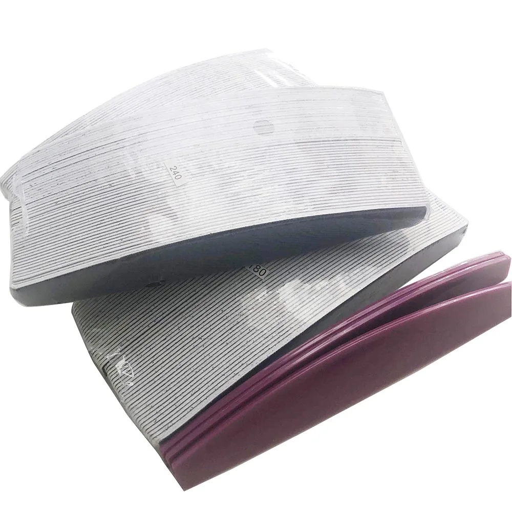 150 Pcs Removalble 패드와 3 Pcs 플라스틱 자료 내구성 네일 파일 교체 사포 패드