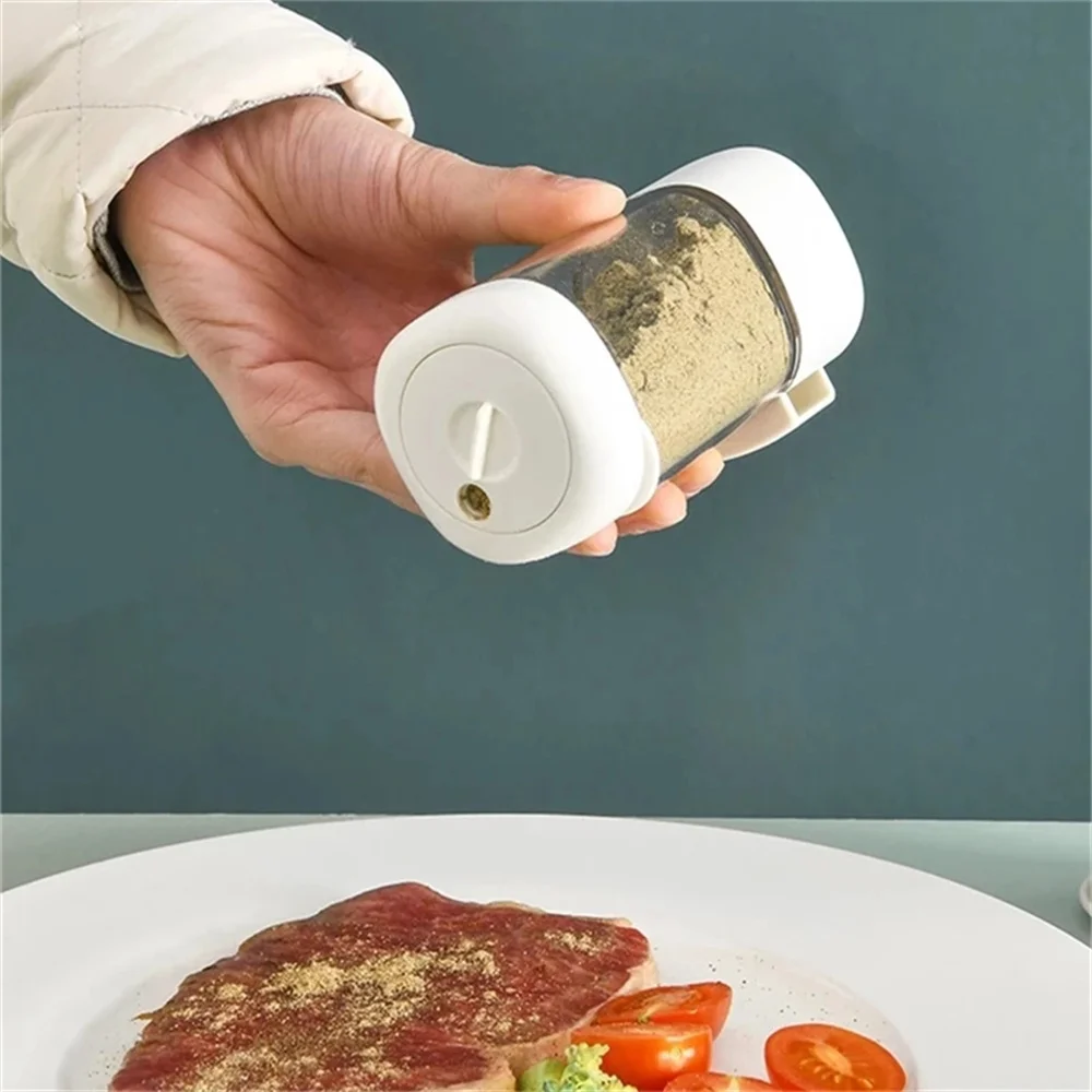 Salt Shaker Stoppers 2g Metering Salt Dispenser Push Type Sugar Bottle Spice Pepper Salts Shaker