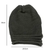 Winter Baggy Slouchy Beanie Hat Wool Knitted Warm Cap for Men Women Beanie Oversized Winter Hat for Skiing cappello uomo 6