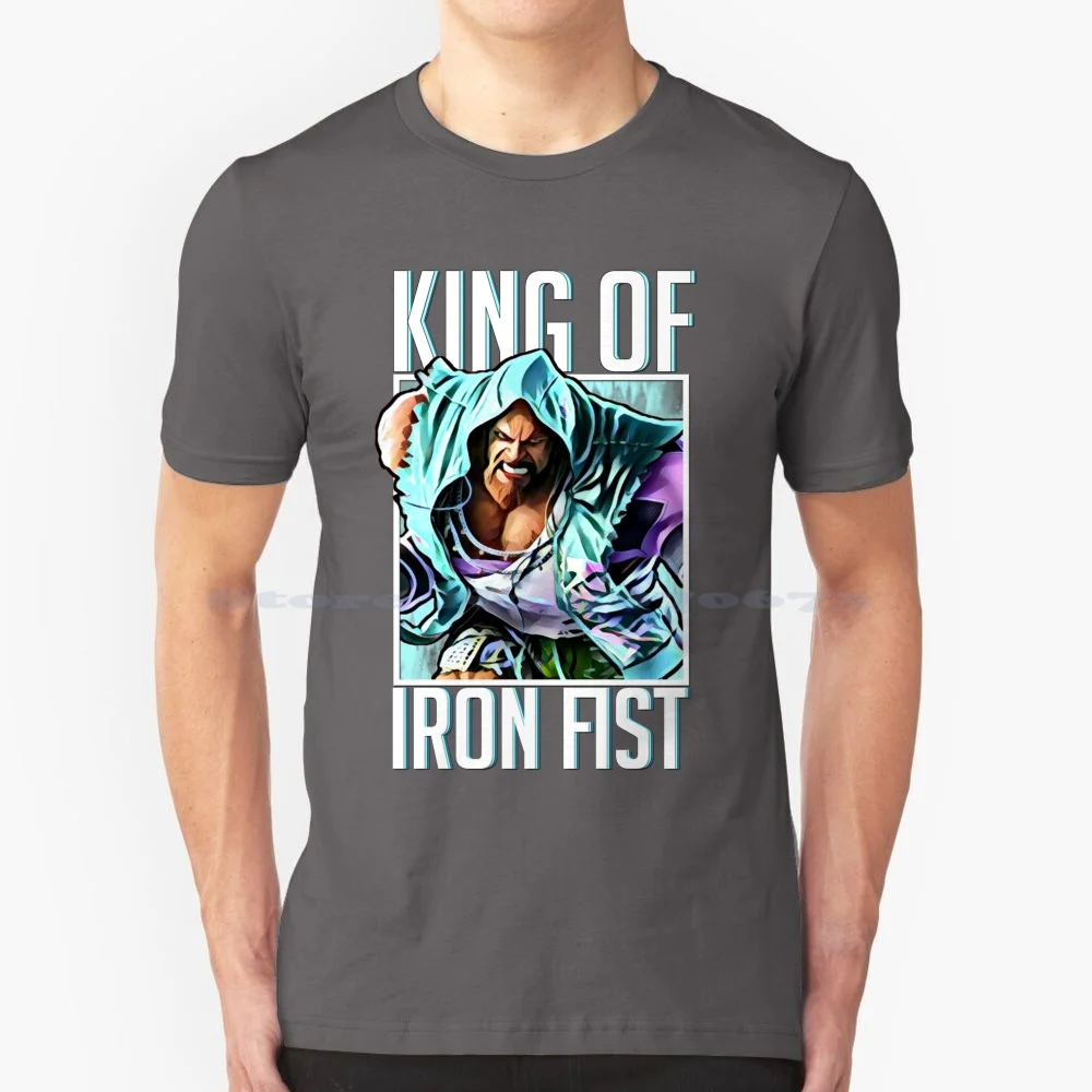King Of Iron Fist-T-Shirt Marshall Marduk 100% Cotone Tee Tekken Fighting Game Comunità Fgc King Iron Fist Devil Tournament 7 Tag