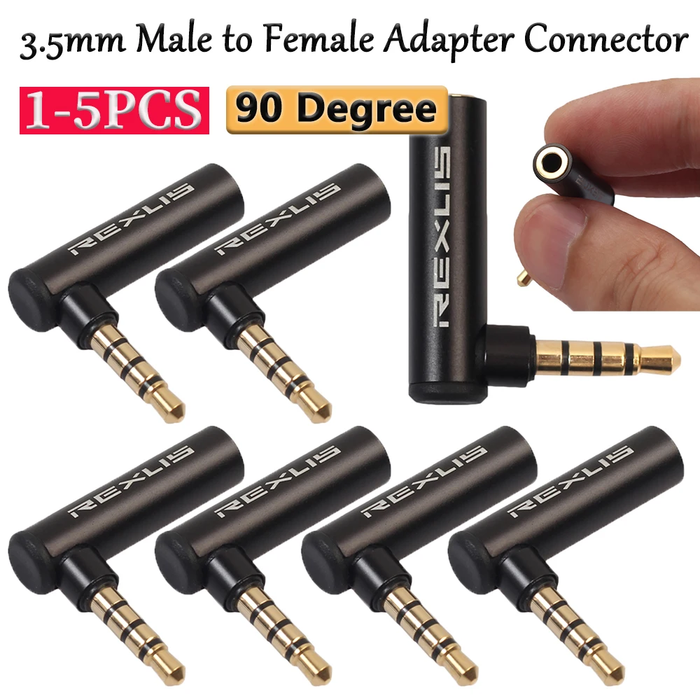 3 Pole Right Angled 3.5mm Male To Male Short AUX Stereo Cable 20cm 30cm 50cm I351662822