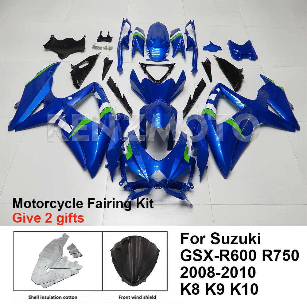 

Motorcycle Fairing Set Body Kit Plastic For Suzuki GSX-R600 R750 2008-2010 K8 K9 K10 Accessories Injection Bodywork S0608-117a