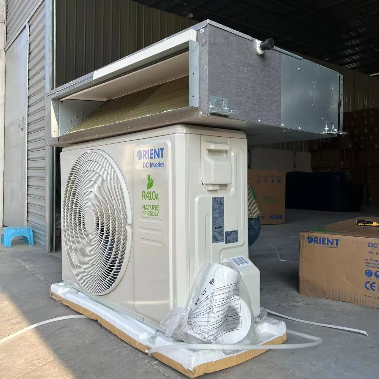 Ceiling Concealed Ducted Type Air Conditioner Orient 18000btu 24000btu 36000btu 48000btu DC Inverter Heat Pump 220V 50HZ R410A 3